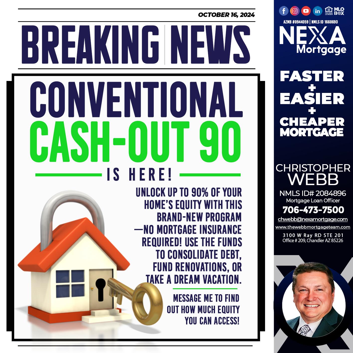 BREAKING NEWS - Christopher Webb -Mortgage Loan Officer