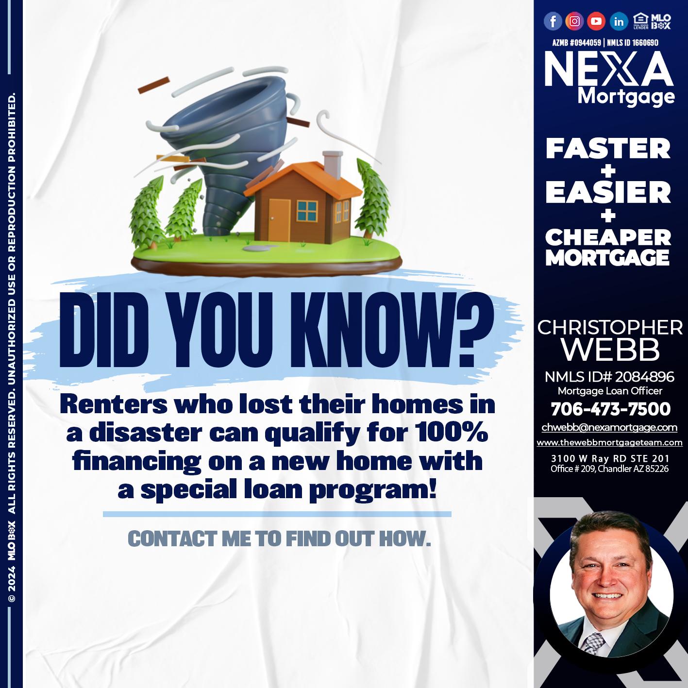 did you know? - Christopher Webb -Mortgage Loan Officer