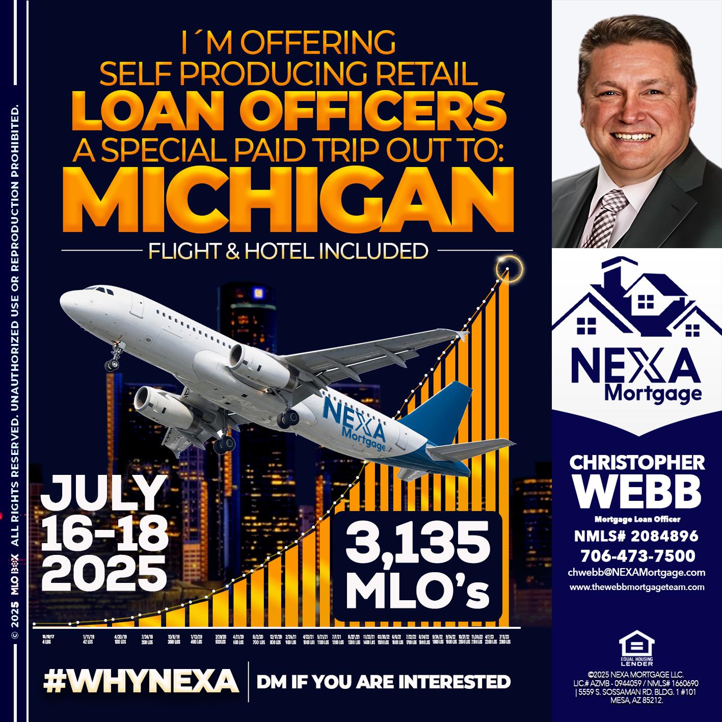 MICHIGAN TRIP - Christopher Webb -Mortgage Loan Officer