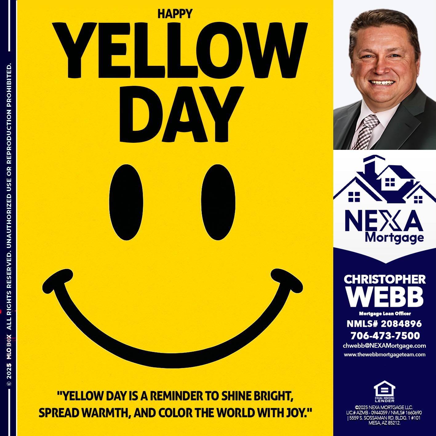 YELLOW DAY - Christopher Webb -Mortgage Loan Officer