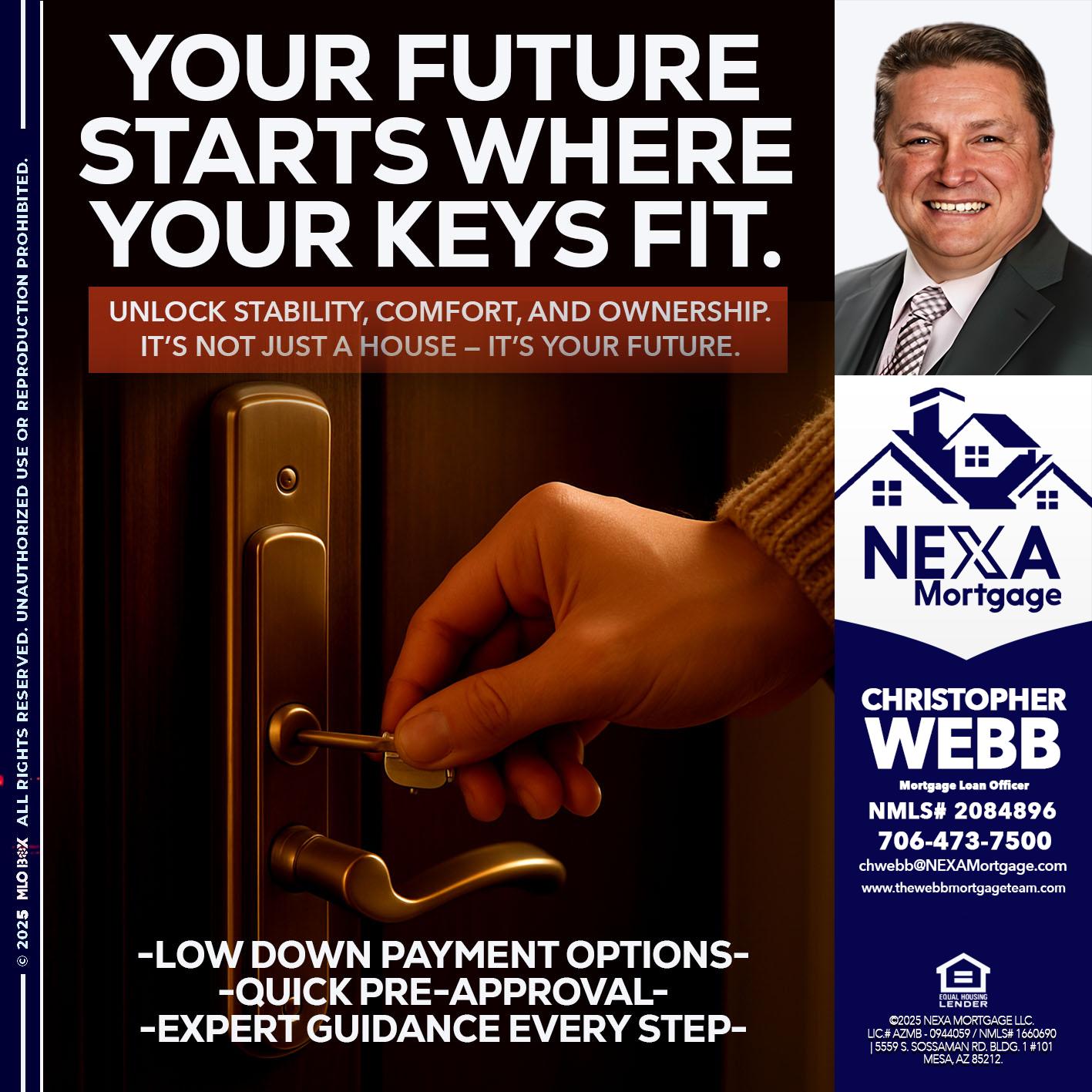 YOUR FUTURE - Christopher Webb -Mortgage Loan Officer