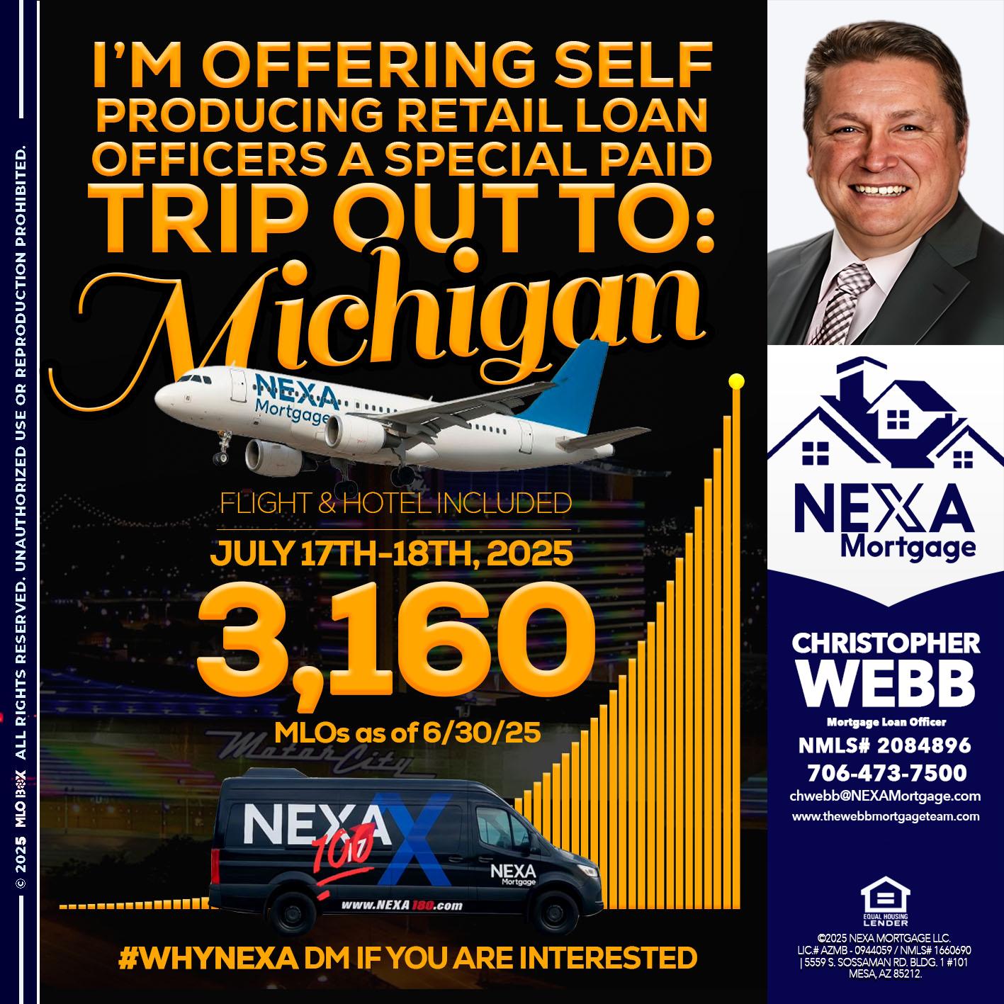 MICHIGAN TRIP - Christopher Webb -Mortgage Loan Officer