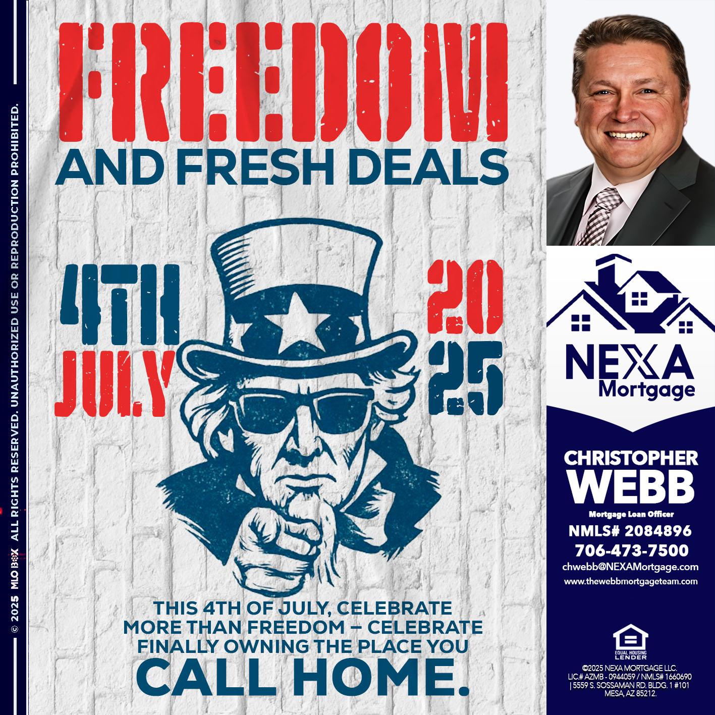 FREEDOM - Christopher Webb -Mortgage Loan Officer