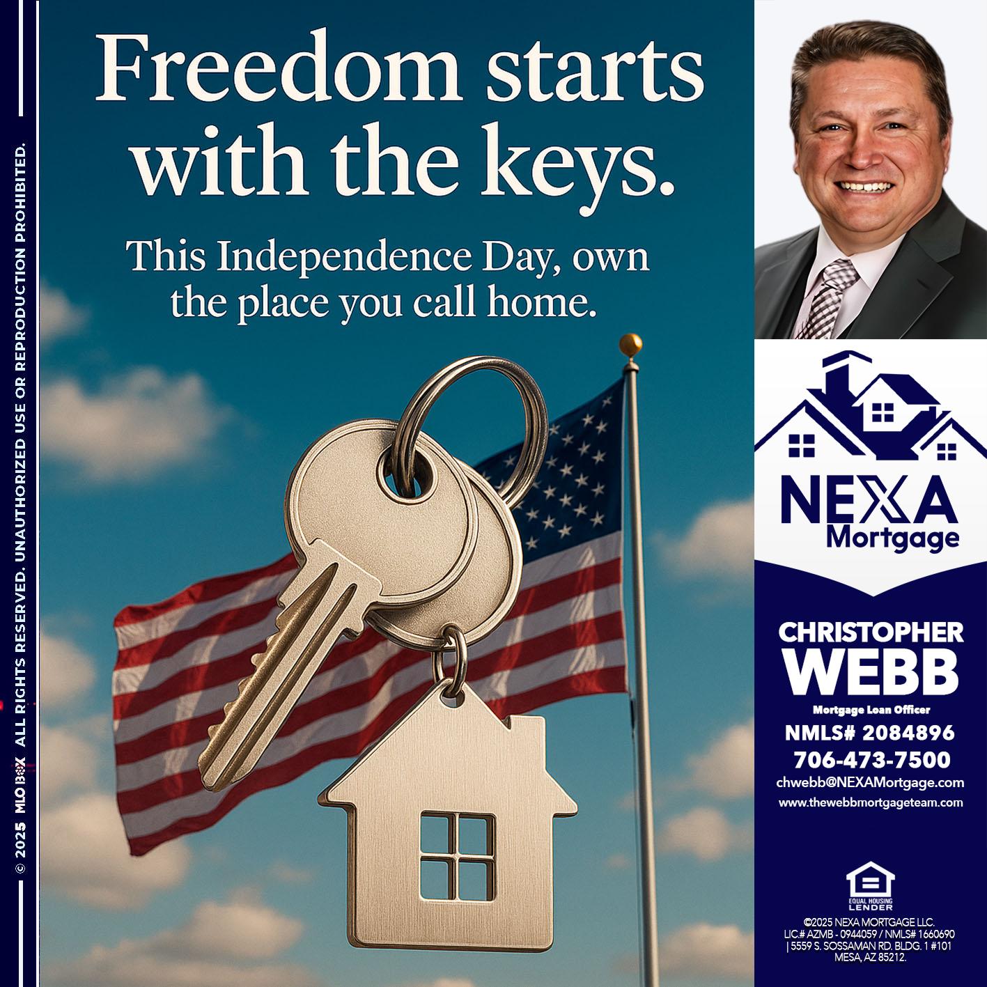 FREEDOM STARTS - Christopher Webb -Mortgage Loan Officer