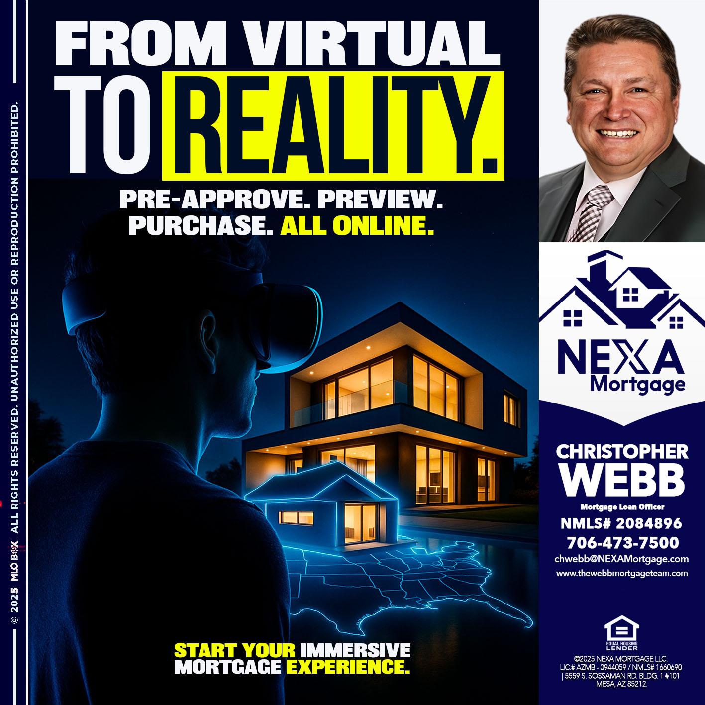 FROM VIRTUAL - Christopher Webb -Mortgage Loan Officer