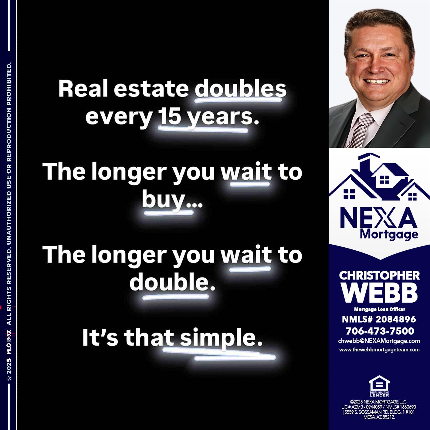 REAL ESTATE - Christopher Webb -Mortgage Loan Officer