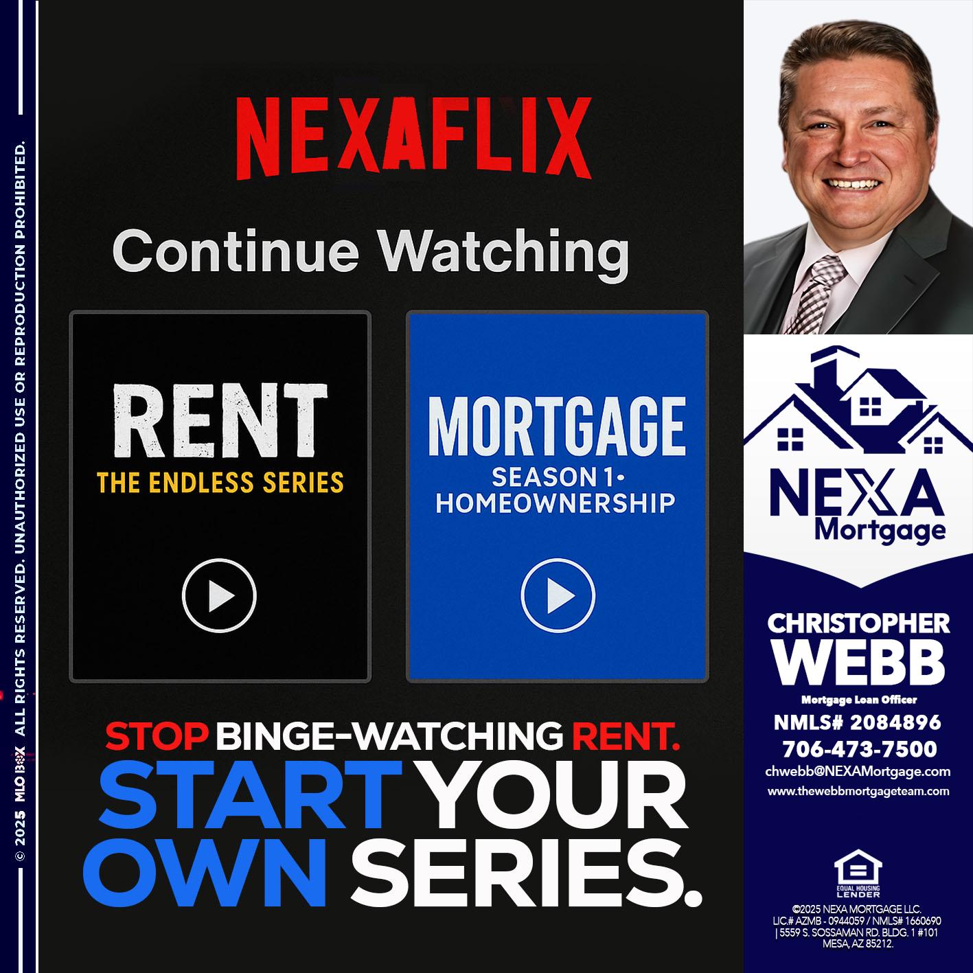 NEXAFLIX - Christopher Webb -Mortgage Loan Officer