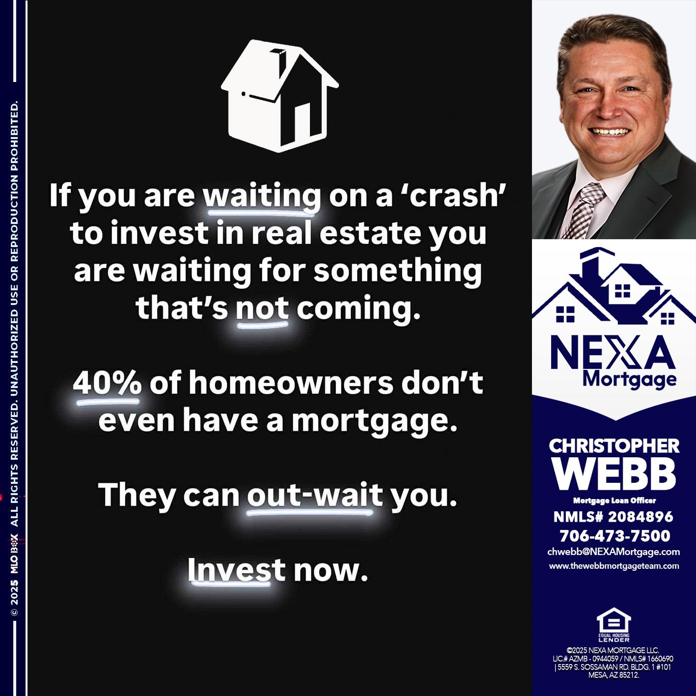 IF YOU ARE WAITING - Christopher Webb -Mortgage Loan Officer