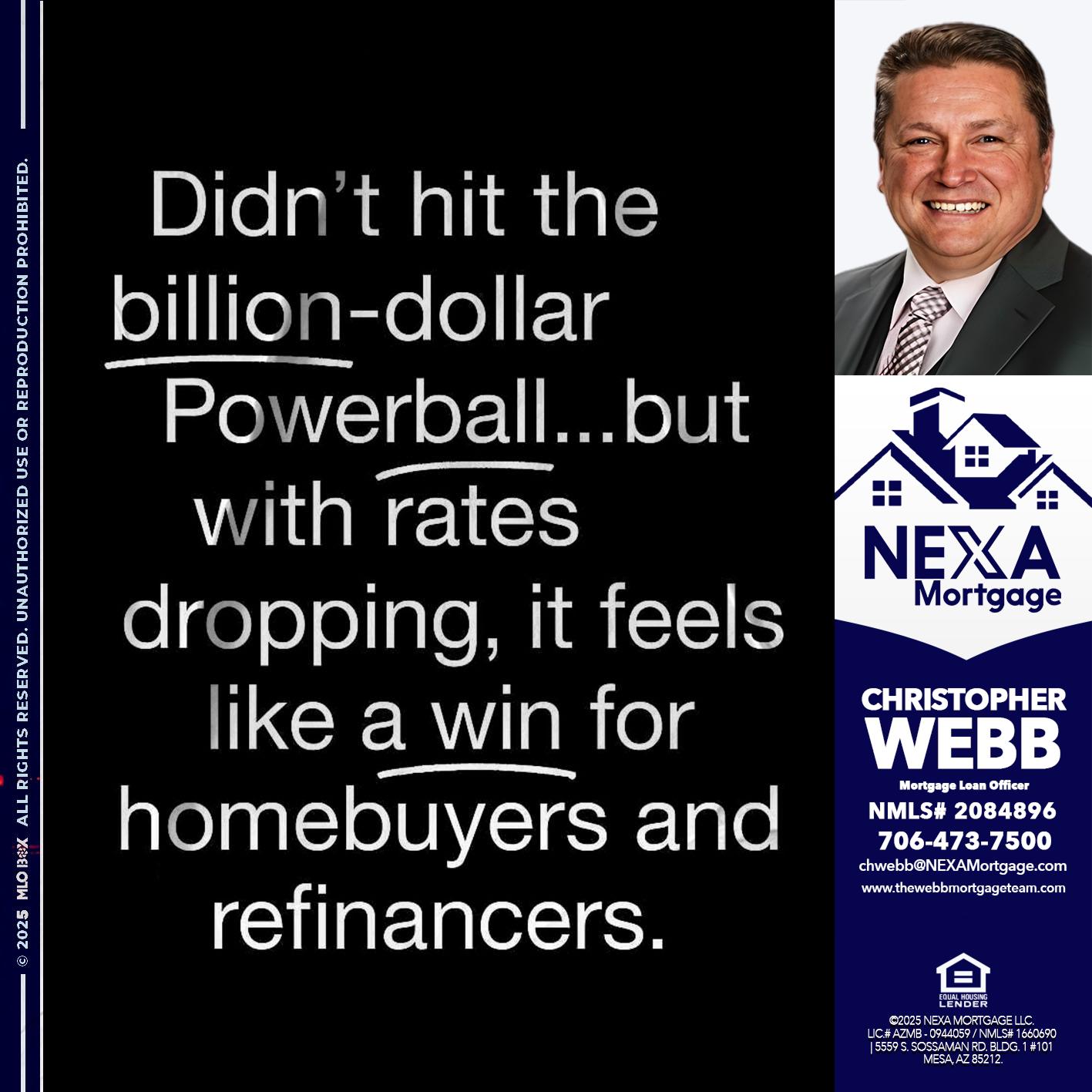 DIDNT HIT - Christopher Webb -Mortgage Loan Officer