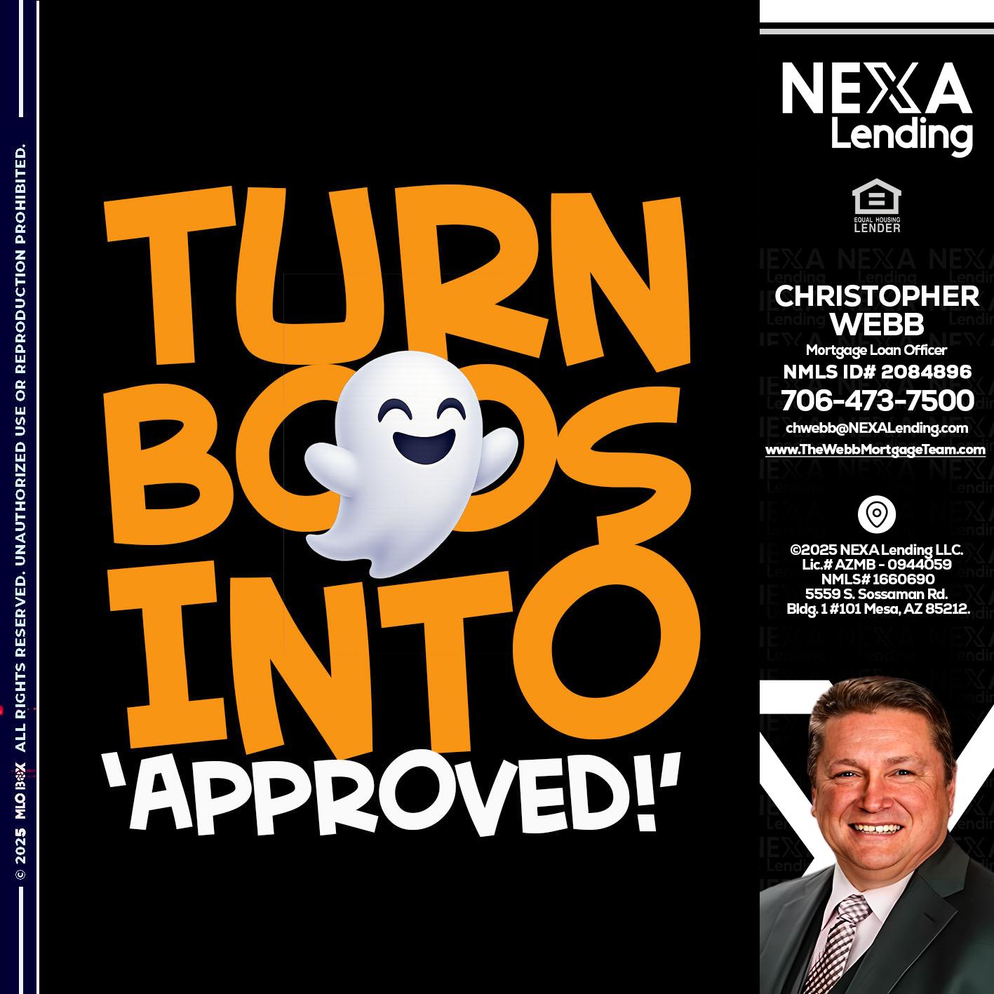 turn boos into - Christopher Webb -Mortgage Loan Officer