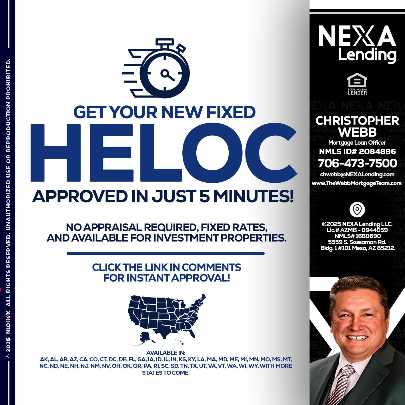 HELOC - Christopher Webb -Mortgage Loan Officer