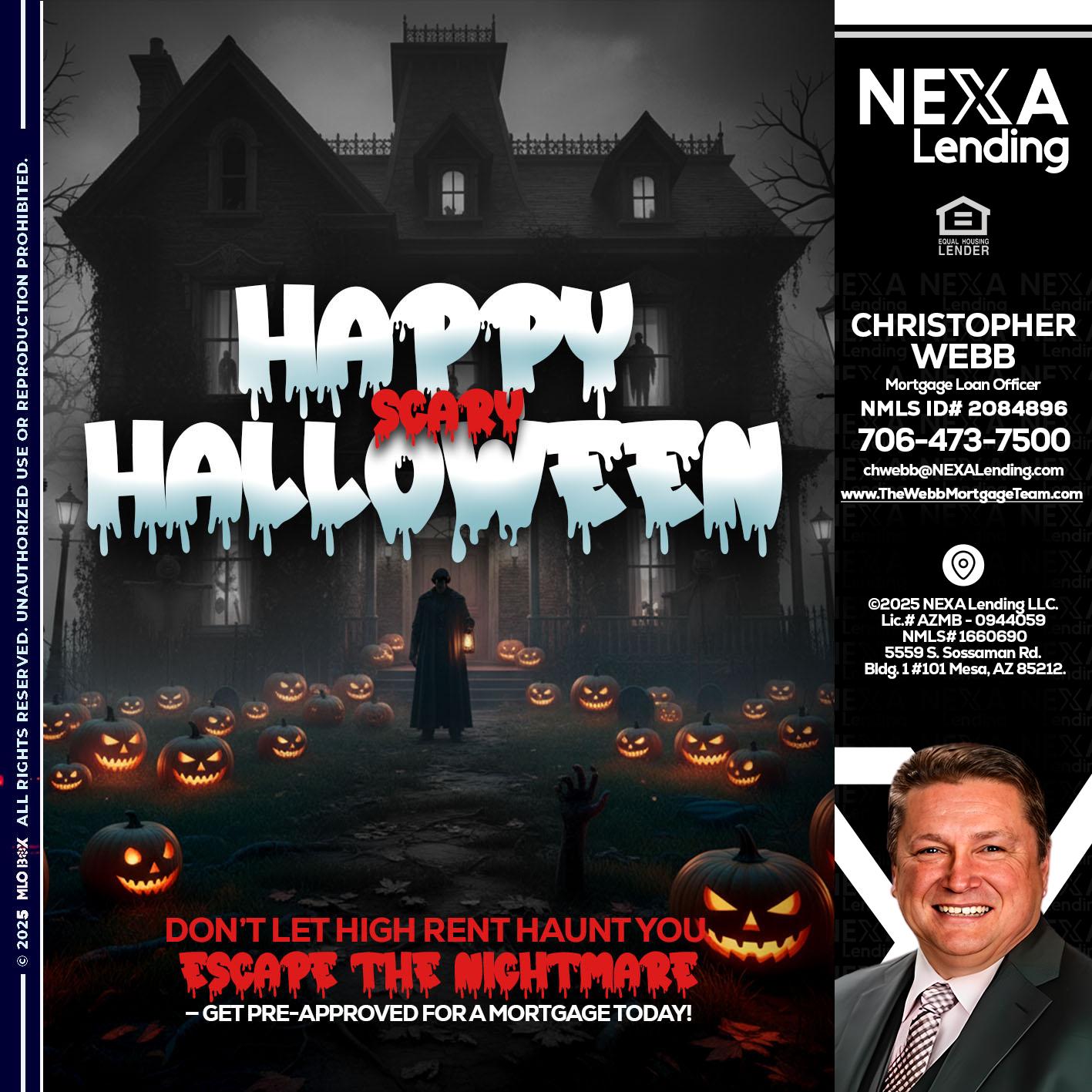 HAPPY HALLOWEEN - Christopher Webb -Mortgage Loan Officer