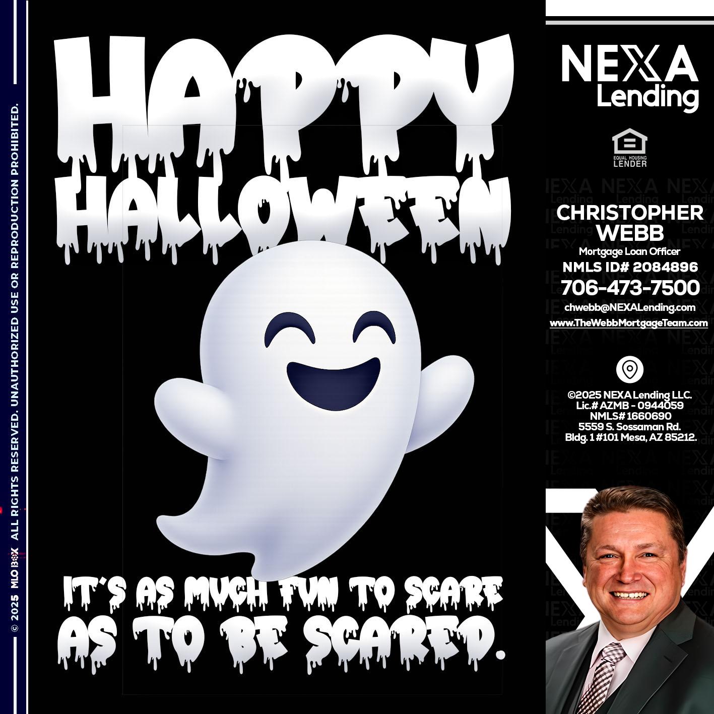HAPPY HALLOWEEN - Christopher Webb -Mortgage Loan Officer