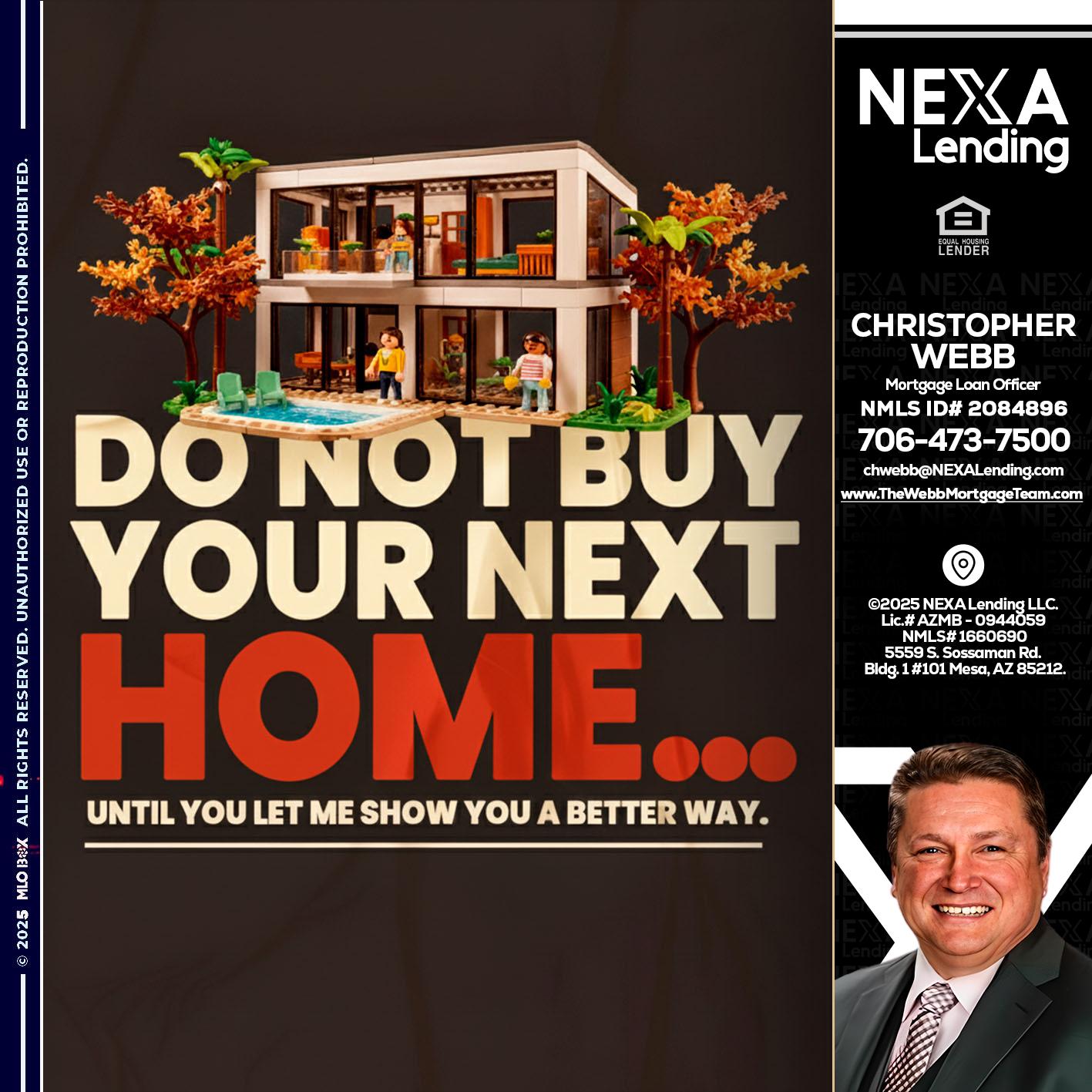 DO NOT BUY - Christopher Webb -Mortgage Loan Officer