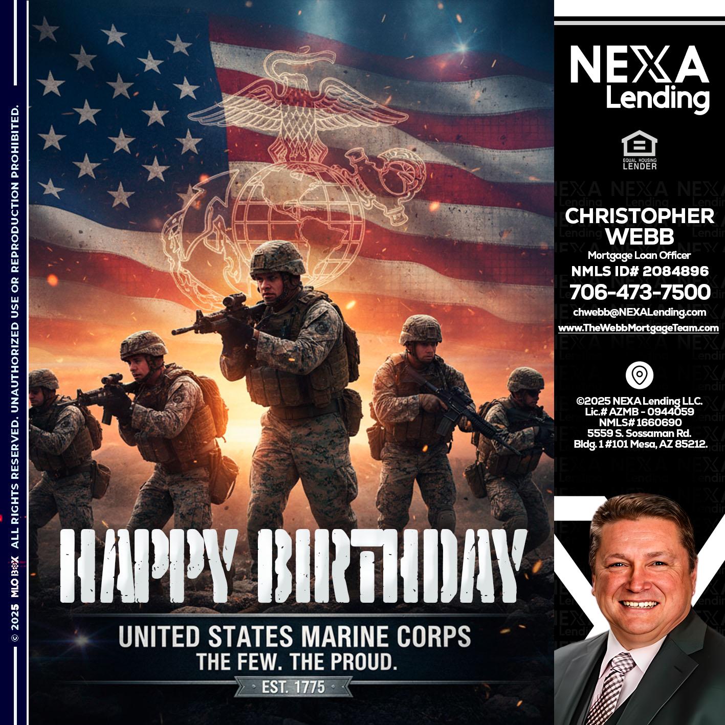 happy birthday - Christopher Webb -Mortgage Loan Officer