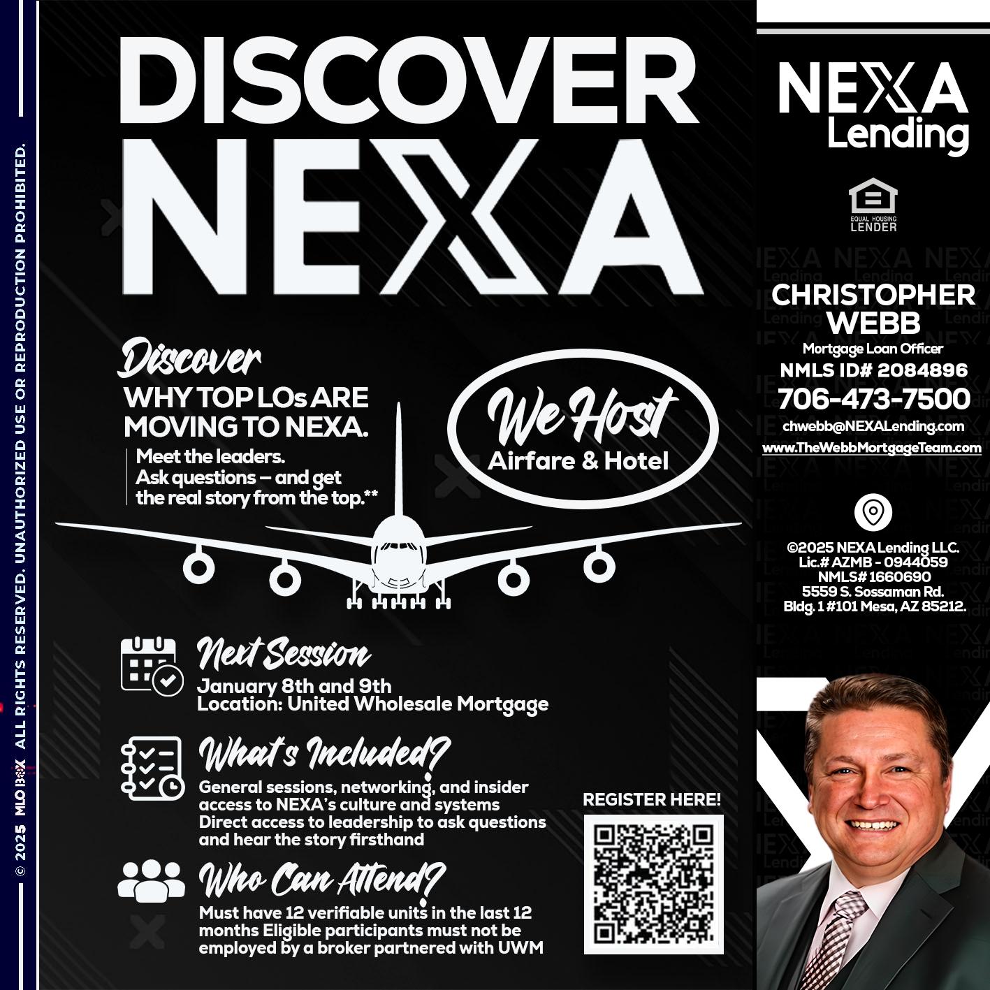 DISCOVER NEXA - Christopher Webb -Mortgage Loan Officer