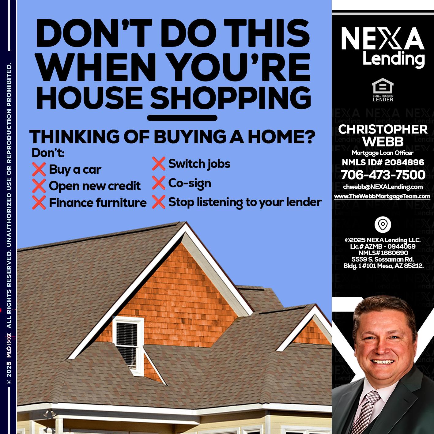 DONT DO THIS - Christopher Webb -Mortgage Loan Officer