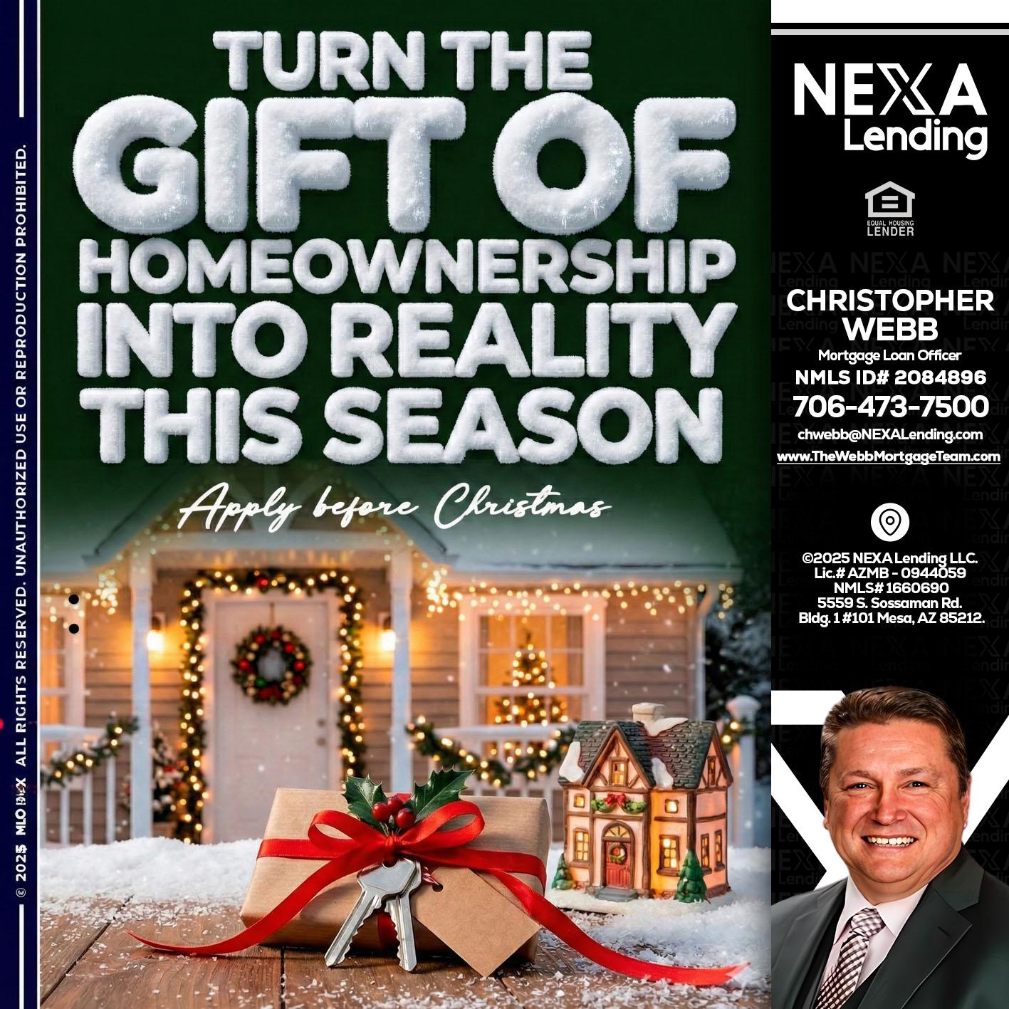 TURN GIFTS - Christopher Webb -Mortgage Loan Officer