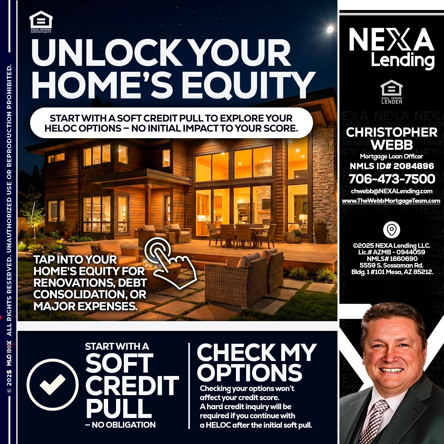UNLOCK YOUR HOMES - Christopher Webb -Mortgage Loan Officer