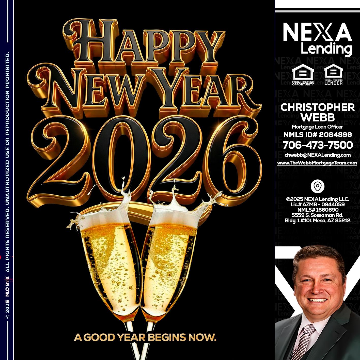 happy new year 2026 - Christopher Webb -Mortgage Loan Officer