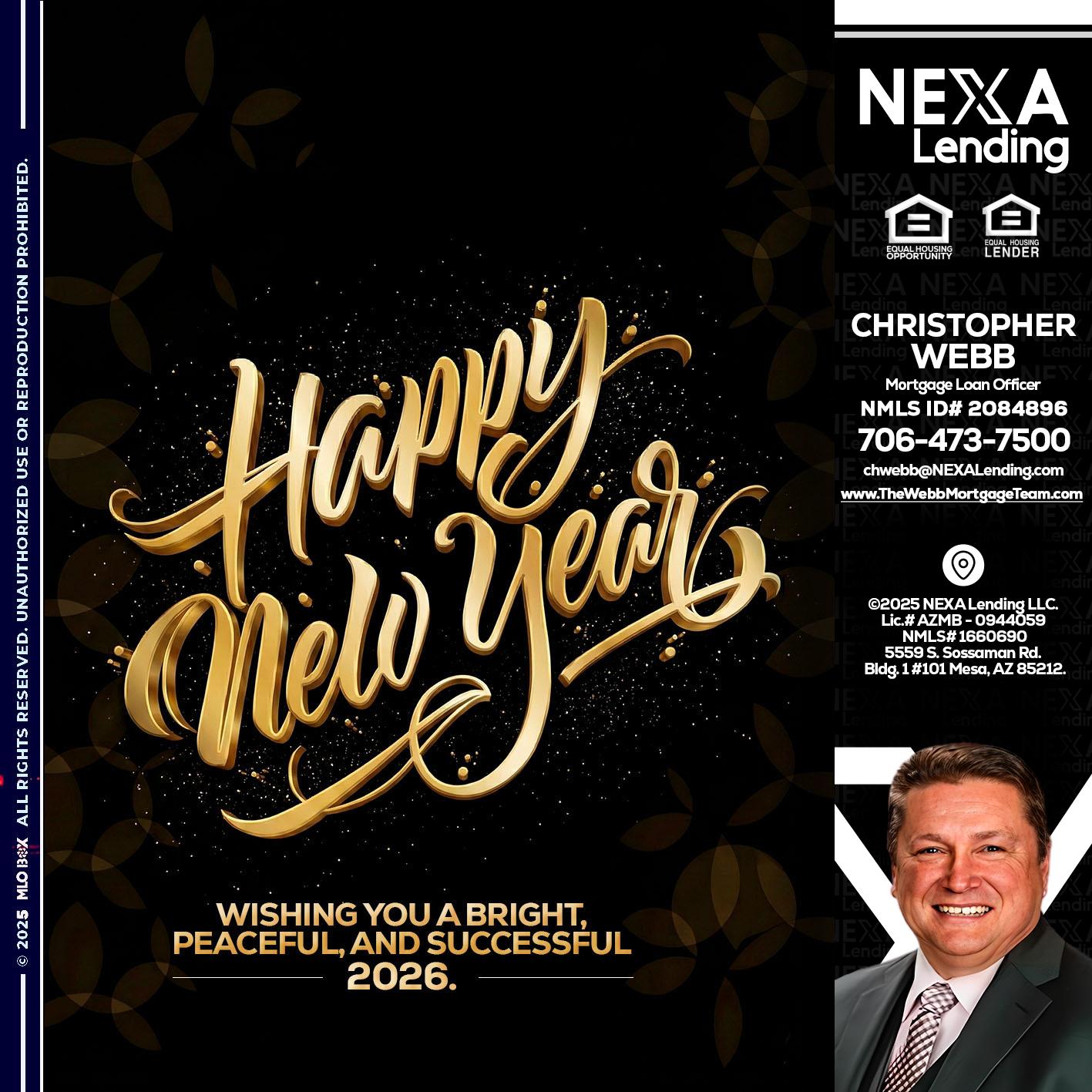 HAPPY NEW YEAR - Christopher Webb -Mortgage Loan Officer