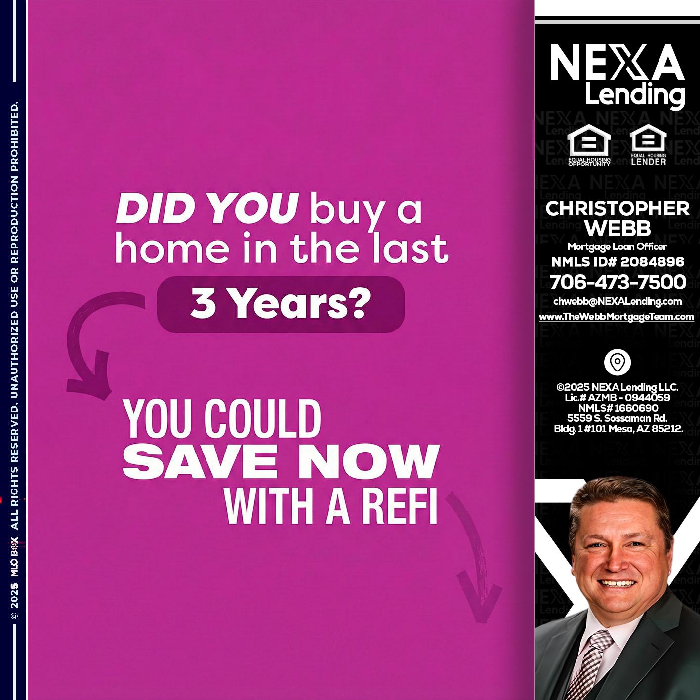 did you - Christopher Webb -Mortgage Loan Officer