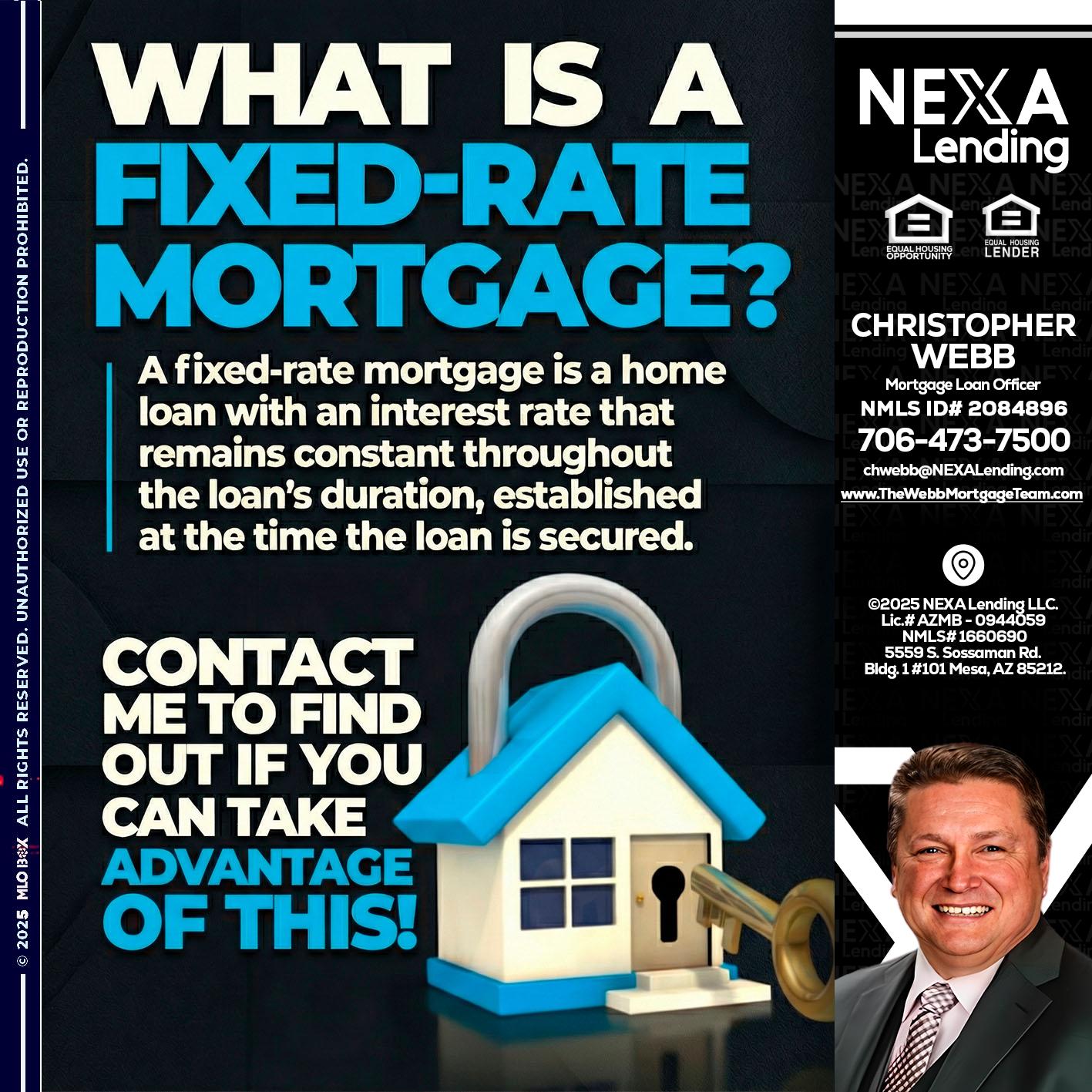 WHAT IS  A FIXED - Christopher Webb -Mortgage Loan Officer