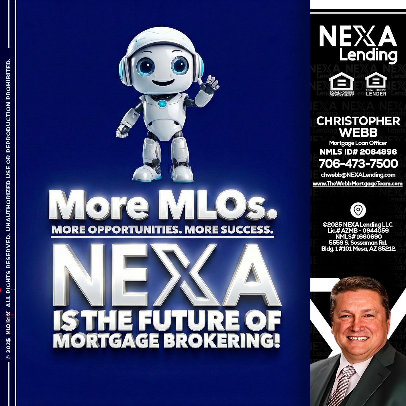 MORE MLOs - Christopher Webb -Mortgage Loan Officer