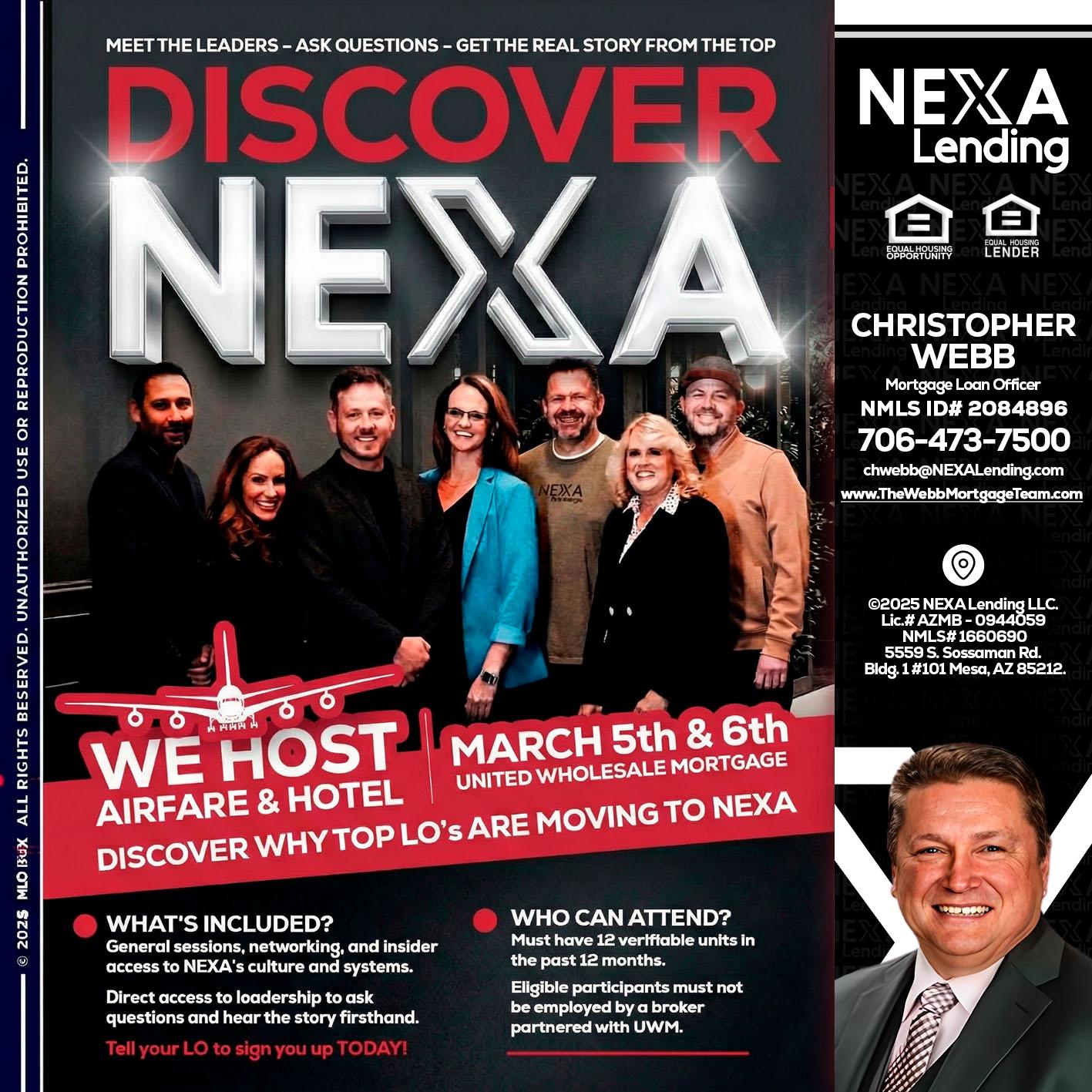 DISCOVER NEXA - Christopher Webb -Mortgage Loan Officer