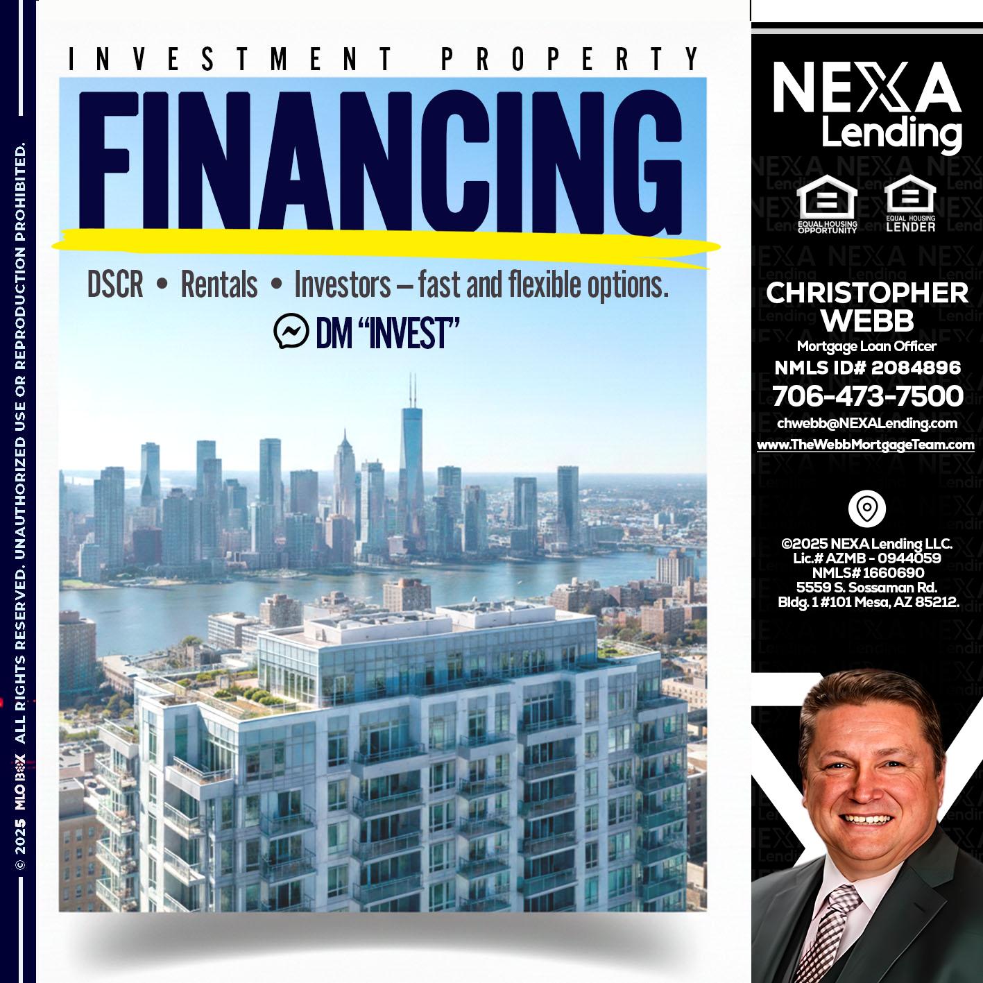 FINANCING - Christopher Webb -Mortgage Loan Officer