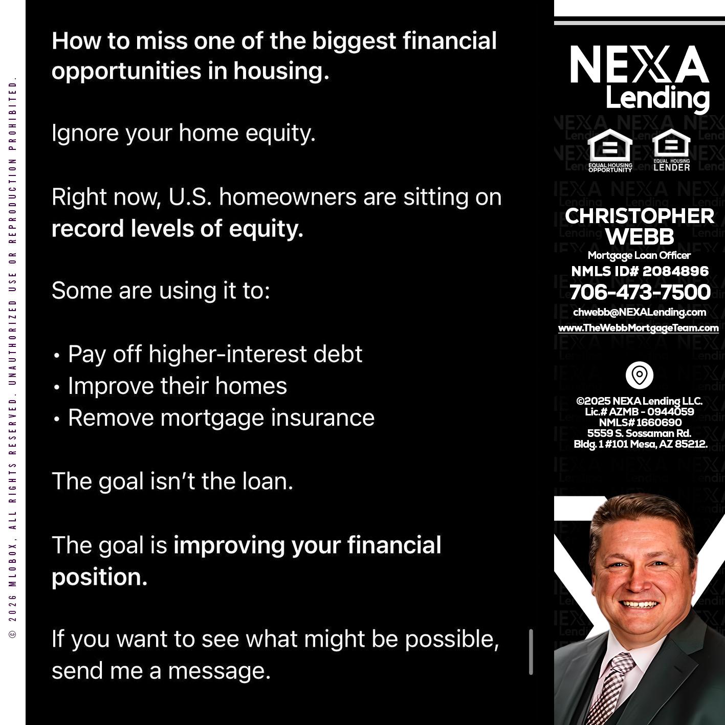 how to miss - Christopher Webb -Mortgage Loan Officer