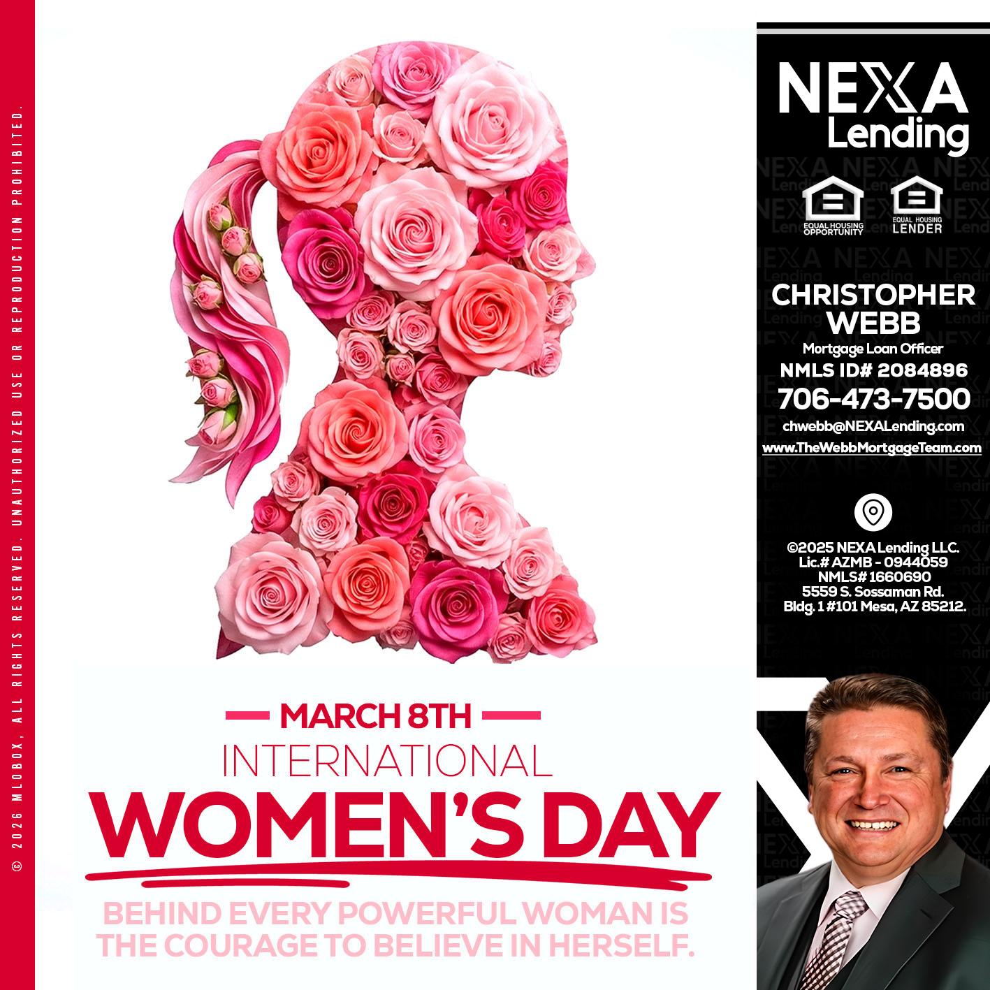 MARCH 8TH - Christopher Webb -Mortgage Loan Officer