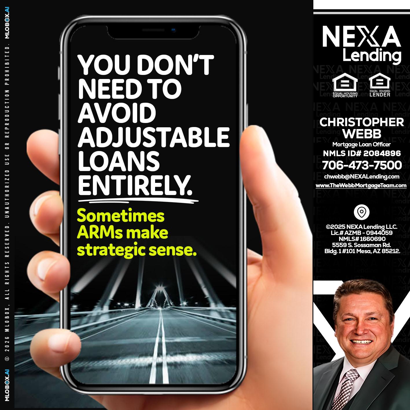 YOU DONT NEED - Christopher Webb -Mortgage Loan Officer