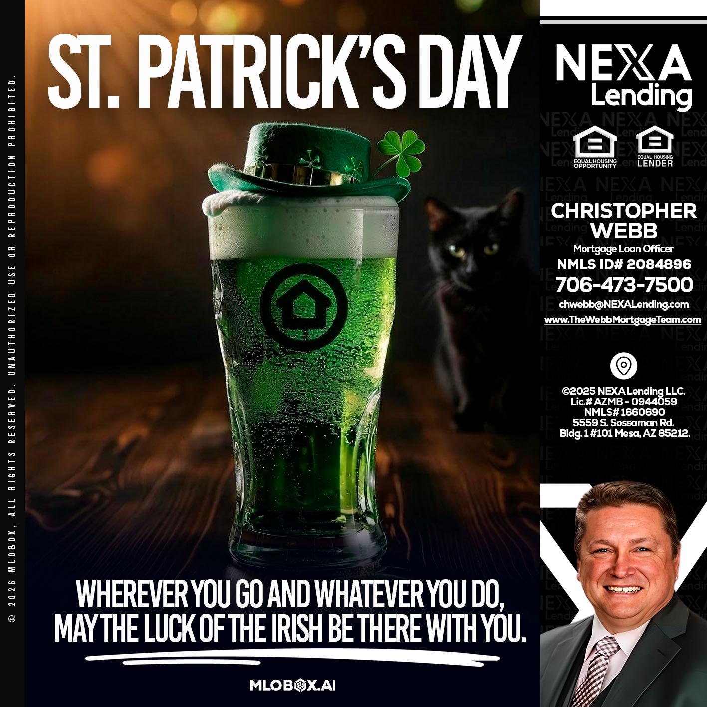 st. Patricks day - Christopher Webb -Mortgage Loan Officer