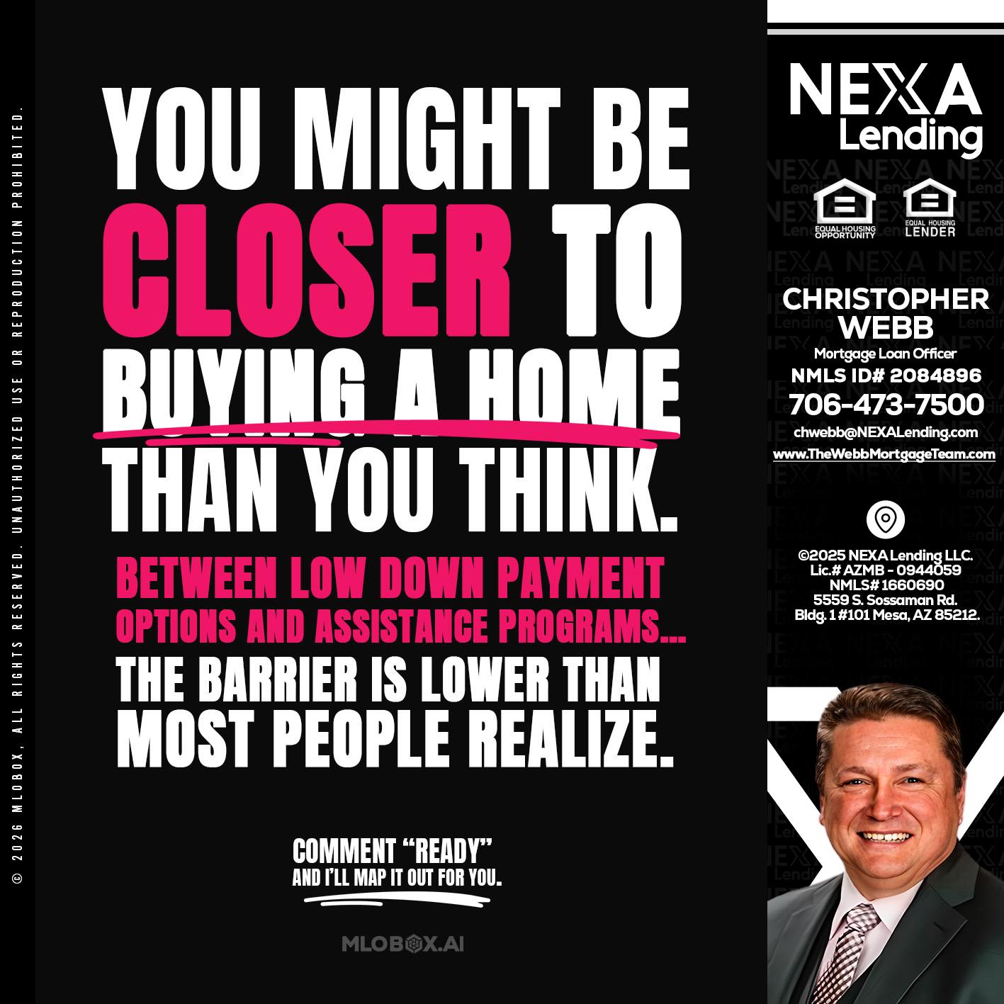 YOU MIGHT BE - Christopher Webb -Mortgage Loan Officer