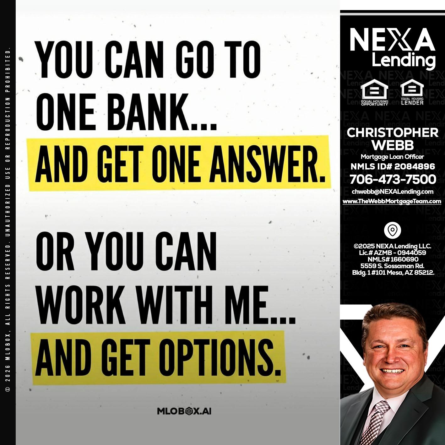 YOU CAN GO TO - Christopher Webb -Mortgage Loan Officer