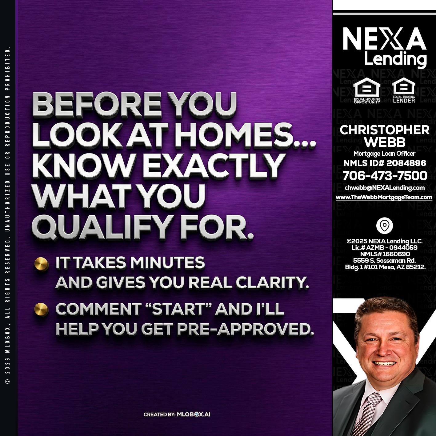 BEFORE YOU - Christopher Webb -Mortgage Loan Officer