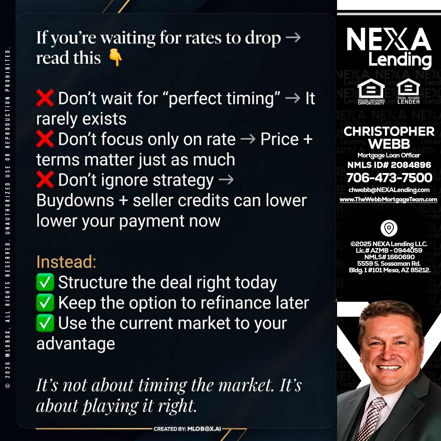 IF YOU ARE - Christopher Webb -Mortgage Loan Officer