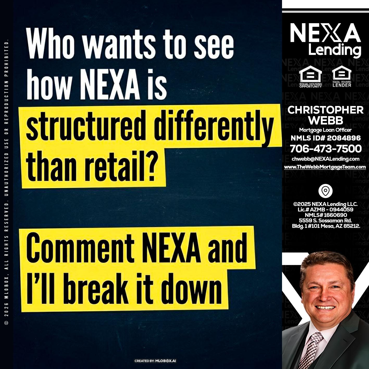 who want to see - Christopher Webb -Mortgage Loan Officer