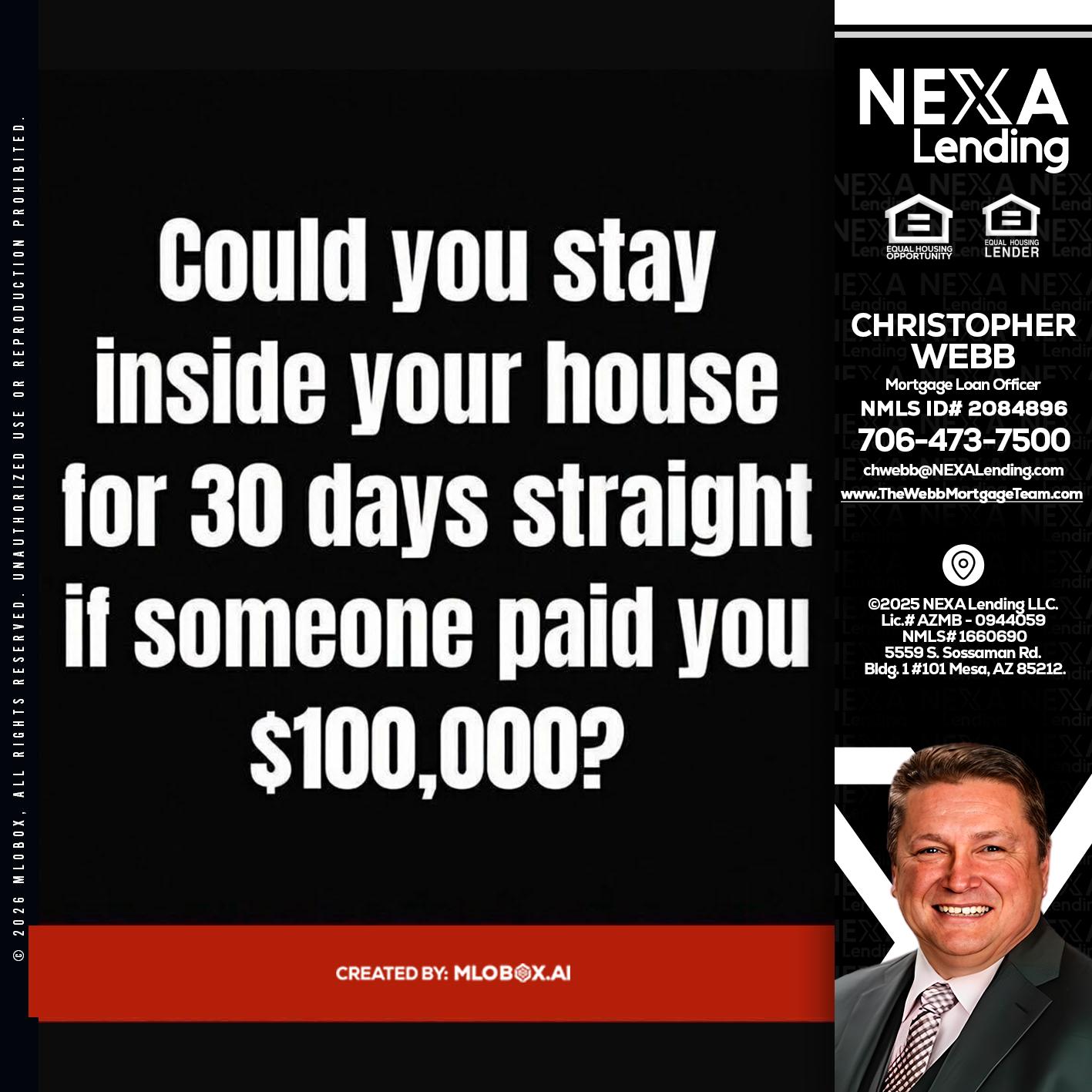 COULD YOU STAY - Christopher Webb -Mortgage Loan Officer