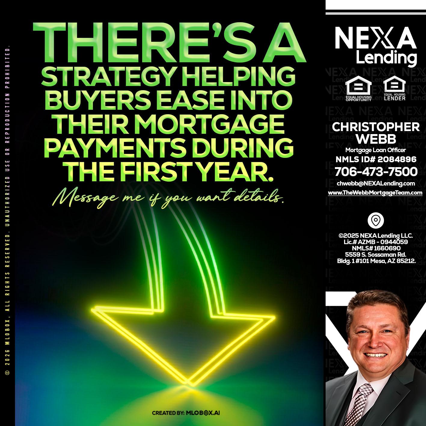 THERES A STATEGY - Christopher Webb -Mortgage Loan Officer