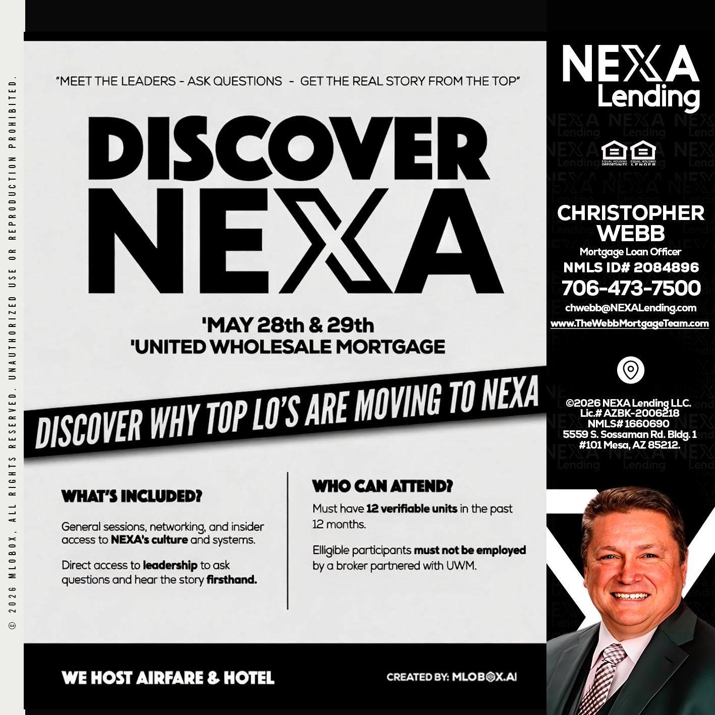 DISCOVER NEXA - Christopher Webb -Mortgage Loan Officer