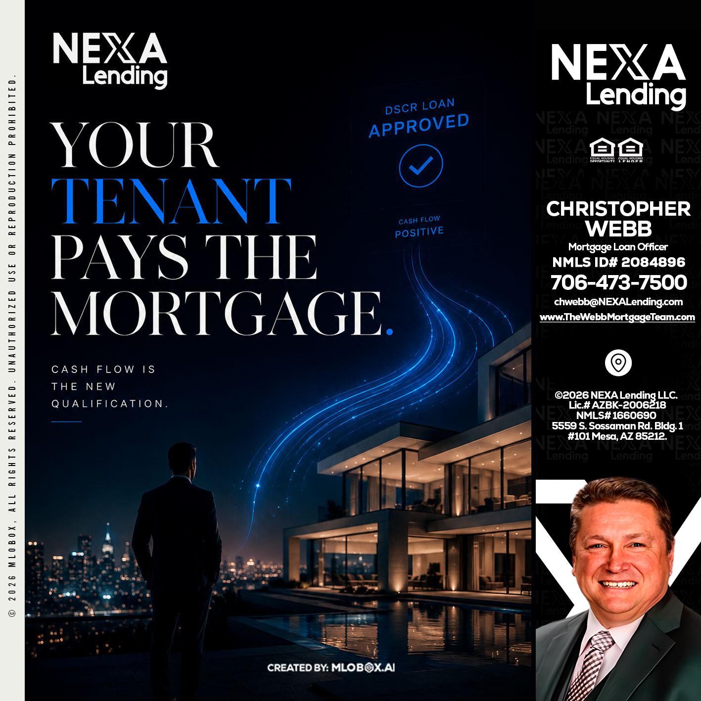 DSCR LOANS - Christopher Webb -Mortgage Loan Officer