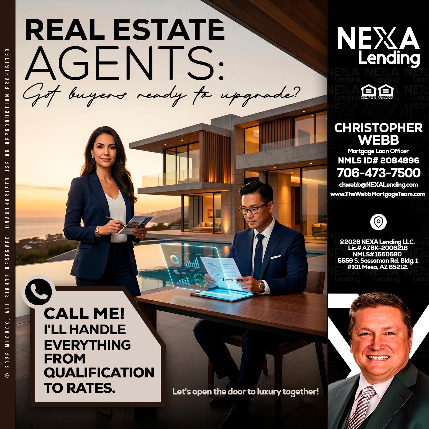 REAL ESTATE AGENTS - Christopher Webb -Mortgage Loan Officer
