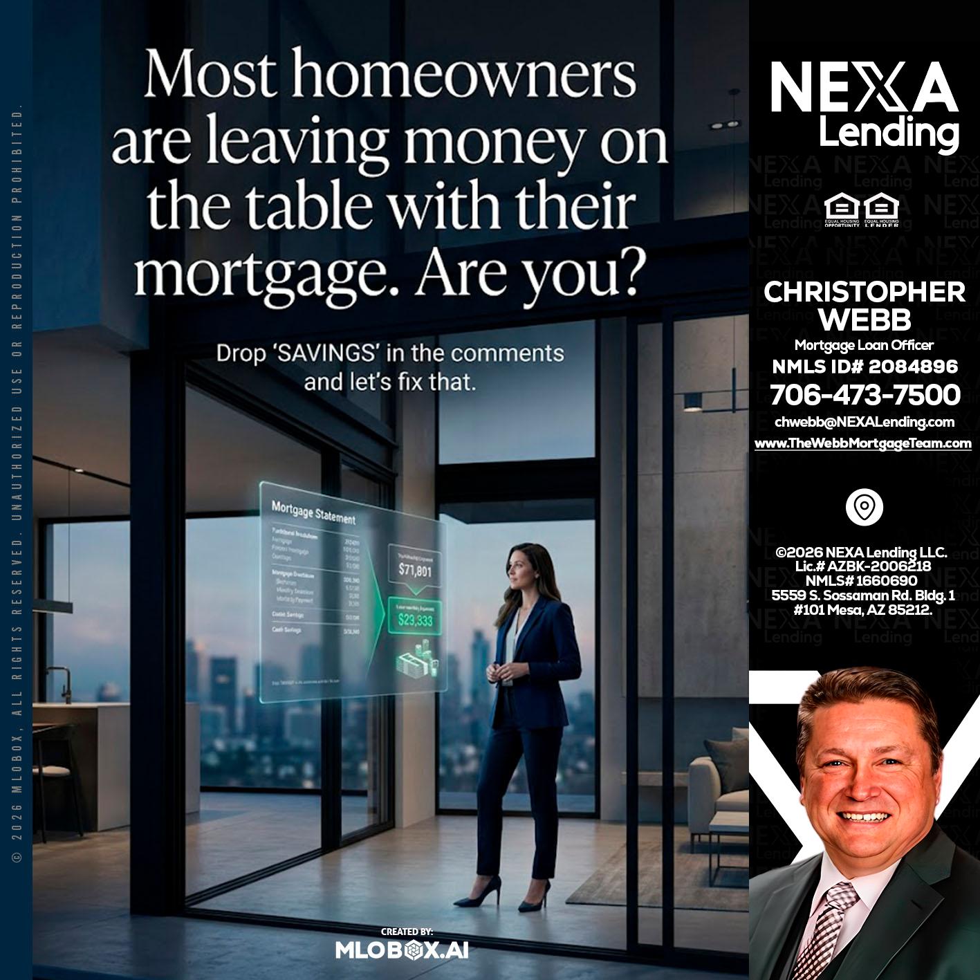 MOST OWNERS - Christopher Webb -Mortgage Loan Officer