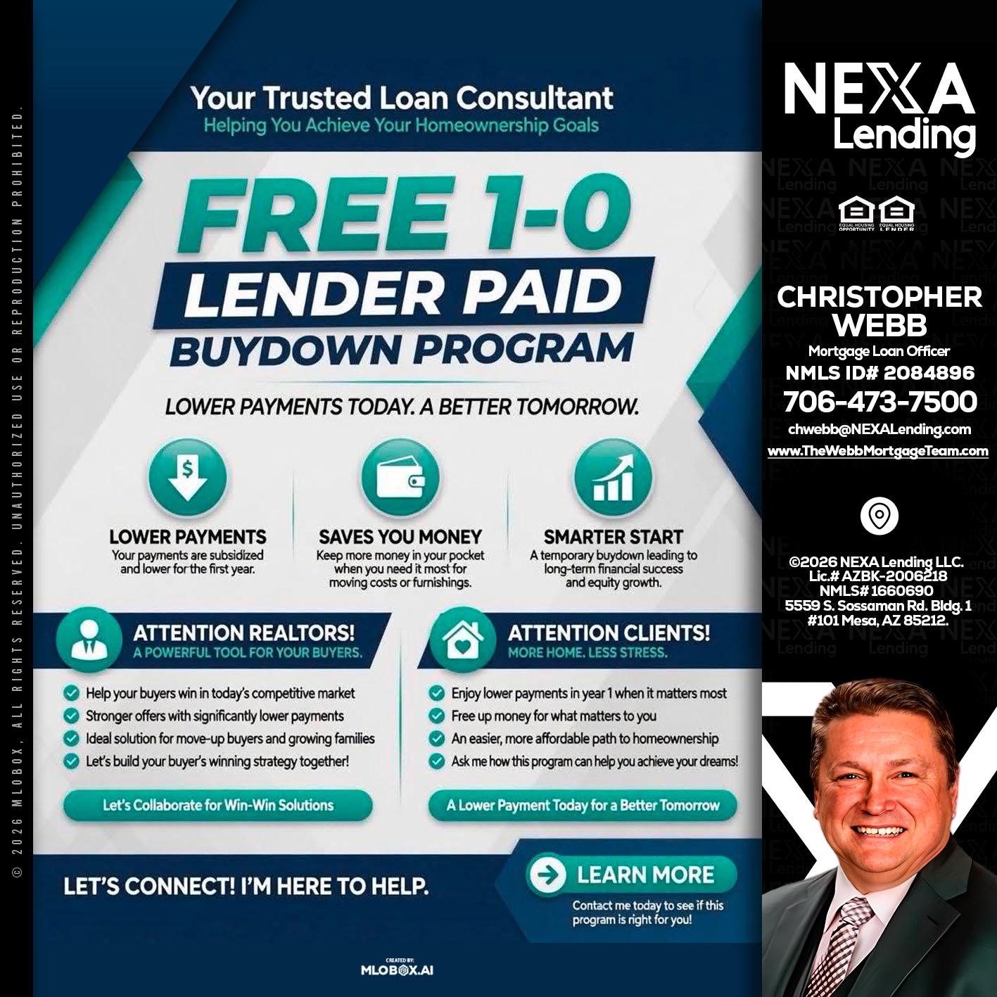 FREE 1-0 - Christopher Webb -Mortgage Loan Officer