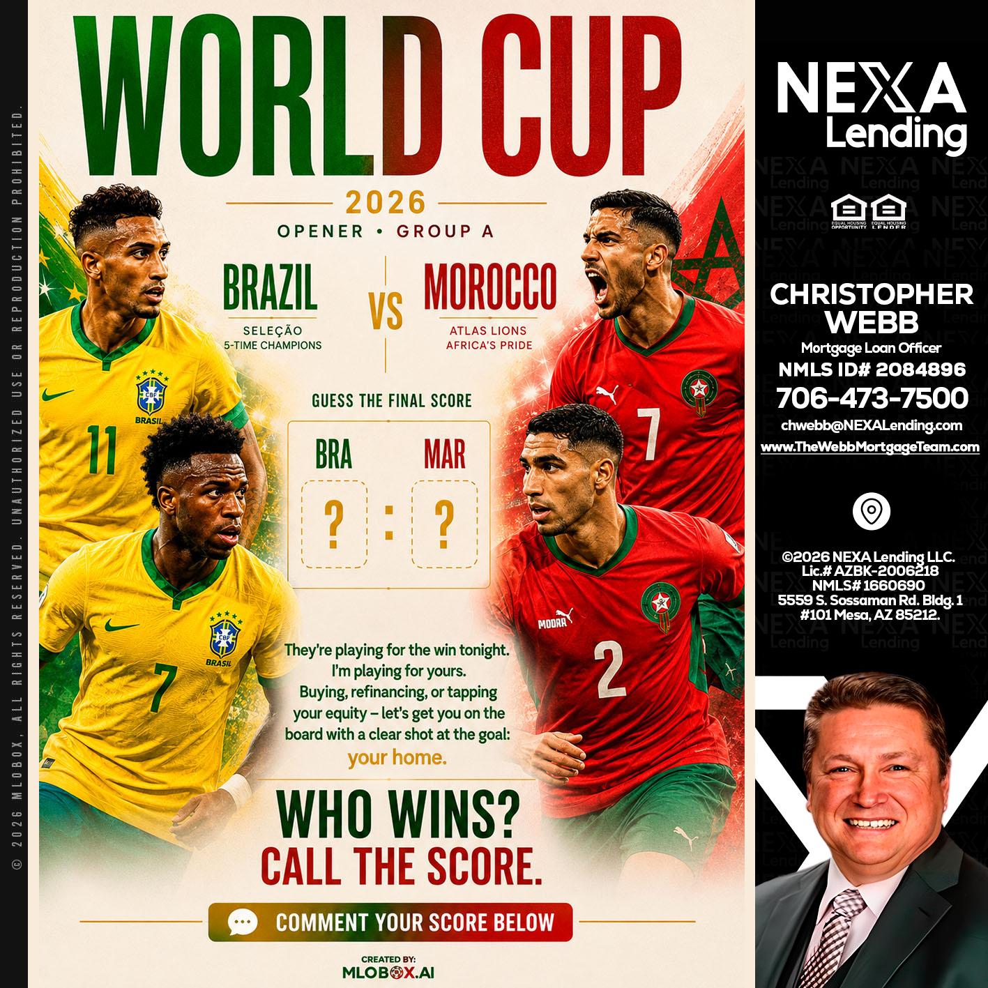 WORLD CUP - Christopher Webb -Mortgage Loan Officer