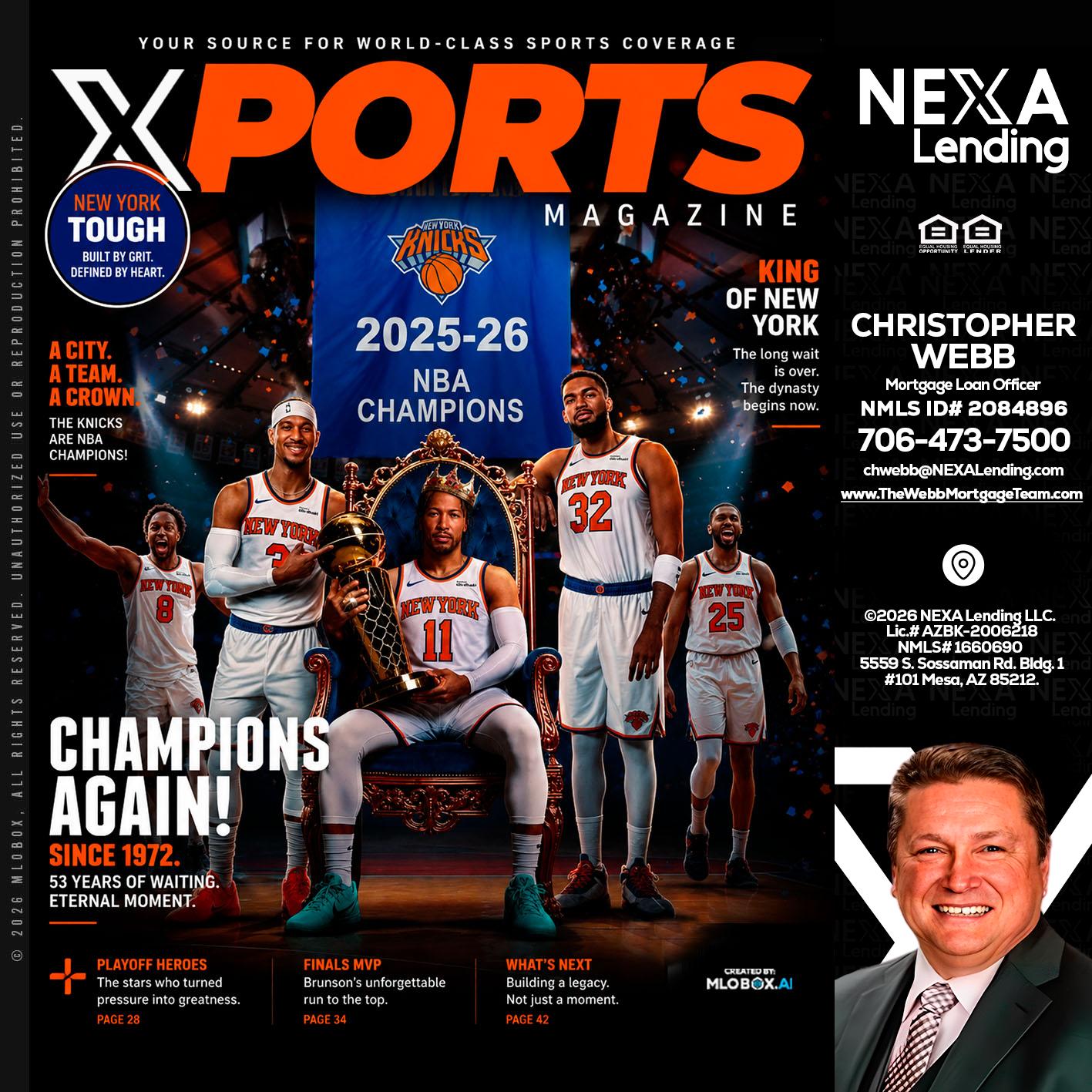 XPORTS MAGAZINE - Christopher Webb -Mortgage Loan Officer
