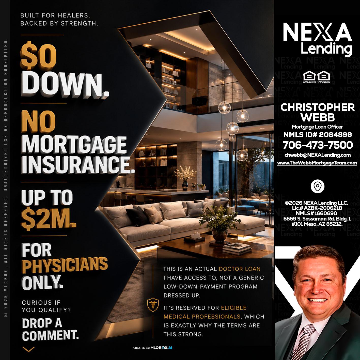 $0 DOWN - Christopher Webb -Mortgage Loan Officer