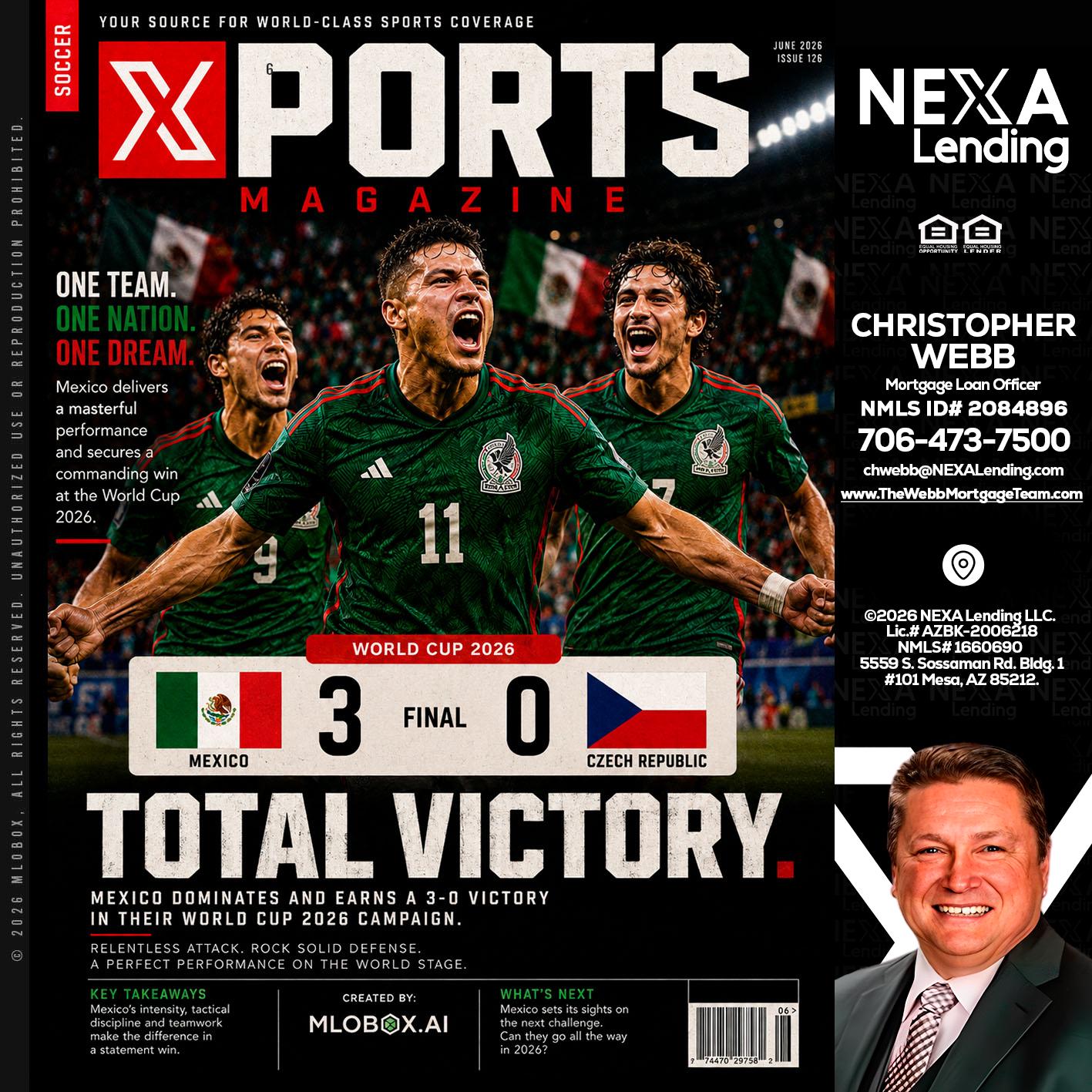 World Cup 2026 MEX 1-0 CZECH - Christopher Webb -Mortgage Loan Officer